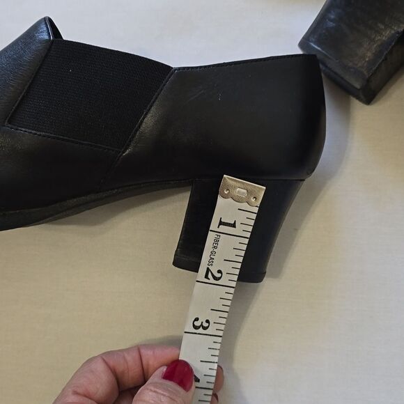 Aerosole Black Leather Shoes size 8 - Picture 5 of 10